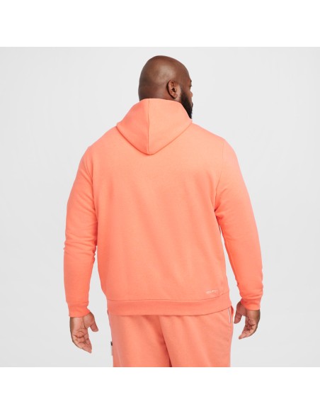 Nike Standard Issue Pullover Basketball Hoodie Light Wild MangoHeatherPale Ivory FZ0218643