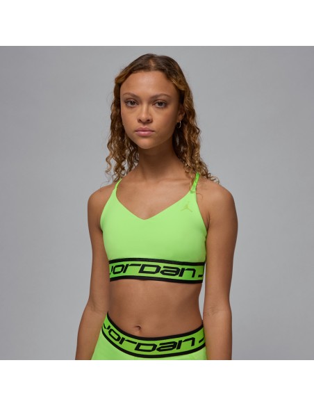 Jordan Sport Indy Women's Light Support Sports Bra Electric GreenBlackElectric Green FV6498358