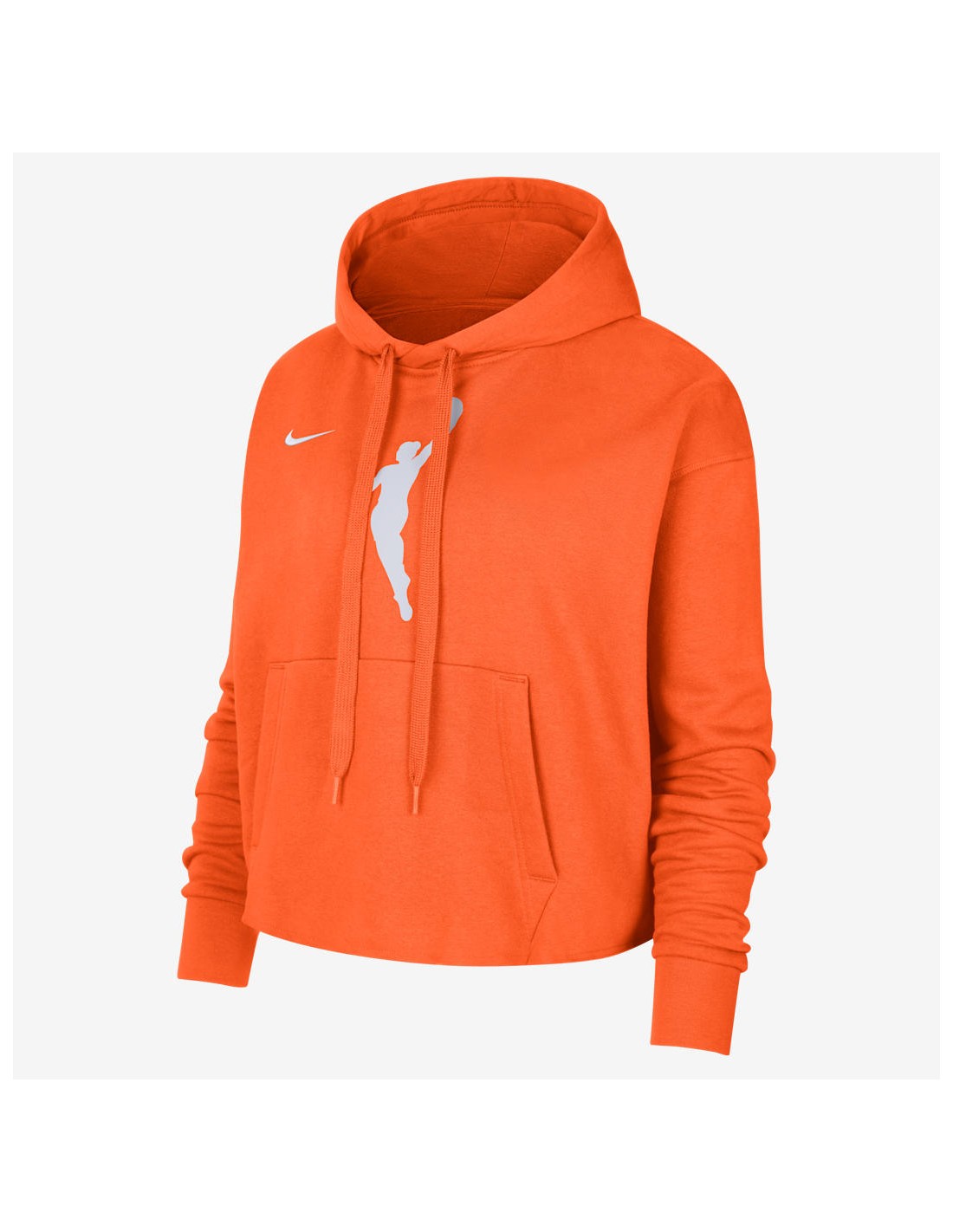 Team 13 Courtside Nike WNBA Cropped Hoodie Brilliant OrangeBrilliant OrangeWhite DV6450820