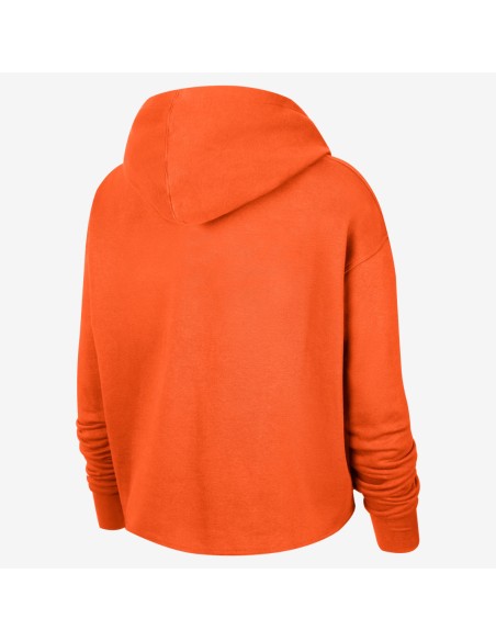 Team 13 Courtside Nike WNBA Cropped Hoodie Brilliant OrangeBrilliant OrangeWhite DV6450820