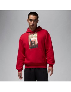 Jordan Jumpman "Chimney" Men's Fleece Pullover Hoodie Gym RedBlack HQ5654687 MBS