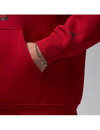 Jordan Jumpman "Chimney" Men's Fleece Pullover Hoodie Gym RedBlack HQ5654687 MBS