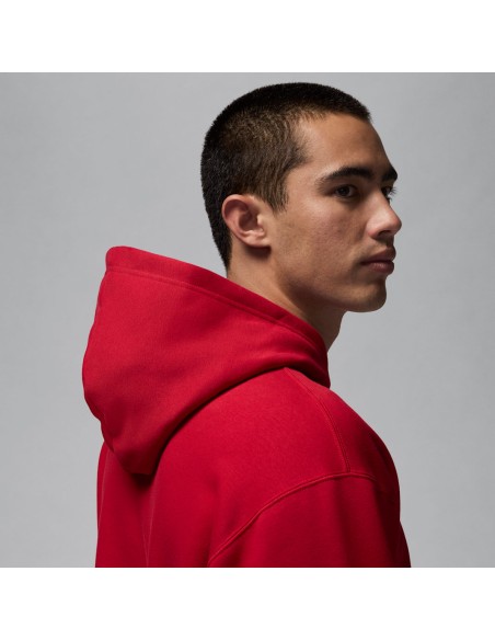 Jordan Jumpman "Chimney" Men's Fleece Pullover Hoodie Gym RedBlack HQ5654687 MBS