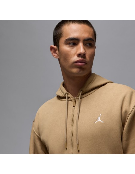 Jordan Brooklyn Fleece Men's Fullzip Hoodie Desert CamoWhite FV7289257 MBS