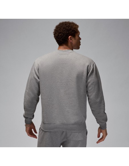 Jordan Brooklyn Fleece Men's CrewNeck Sweatshirt Carbon HeatherWhite FV7293091 MBS