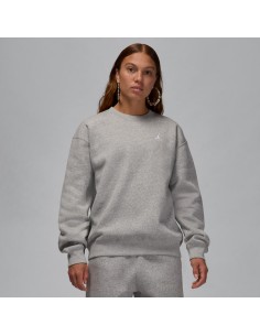 Jordan Brooklyn Fleece Women's CrewNeck Sweatshirt Dark Grey HeatherWhite FV7074063 MBS