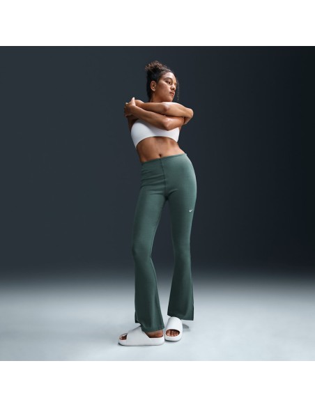 Nike Sportswear Chill Knit Women's Tight MiniRib Flared Leggings Vintage GreenSail FQ2113338 MBS