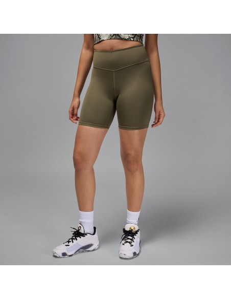 Jordan Sport Women's HighWaisted 7" Bike Shorts Medium OliveWhite FN7325222 MBS