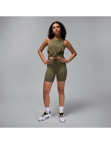 Jordan Sport Women's HighWaisted 7" Bike Shorts Medium OliveWhite FN7325222 MBS