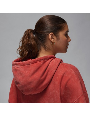 Jordan Flight Fleece Women's SatinLined Washed Hoodie Dune Red FN5738615 MBS