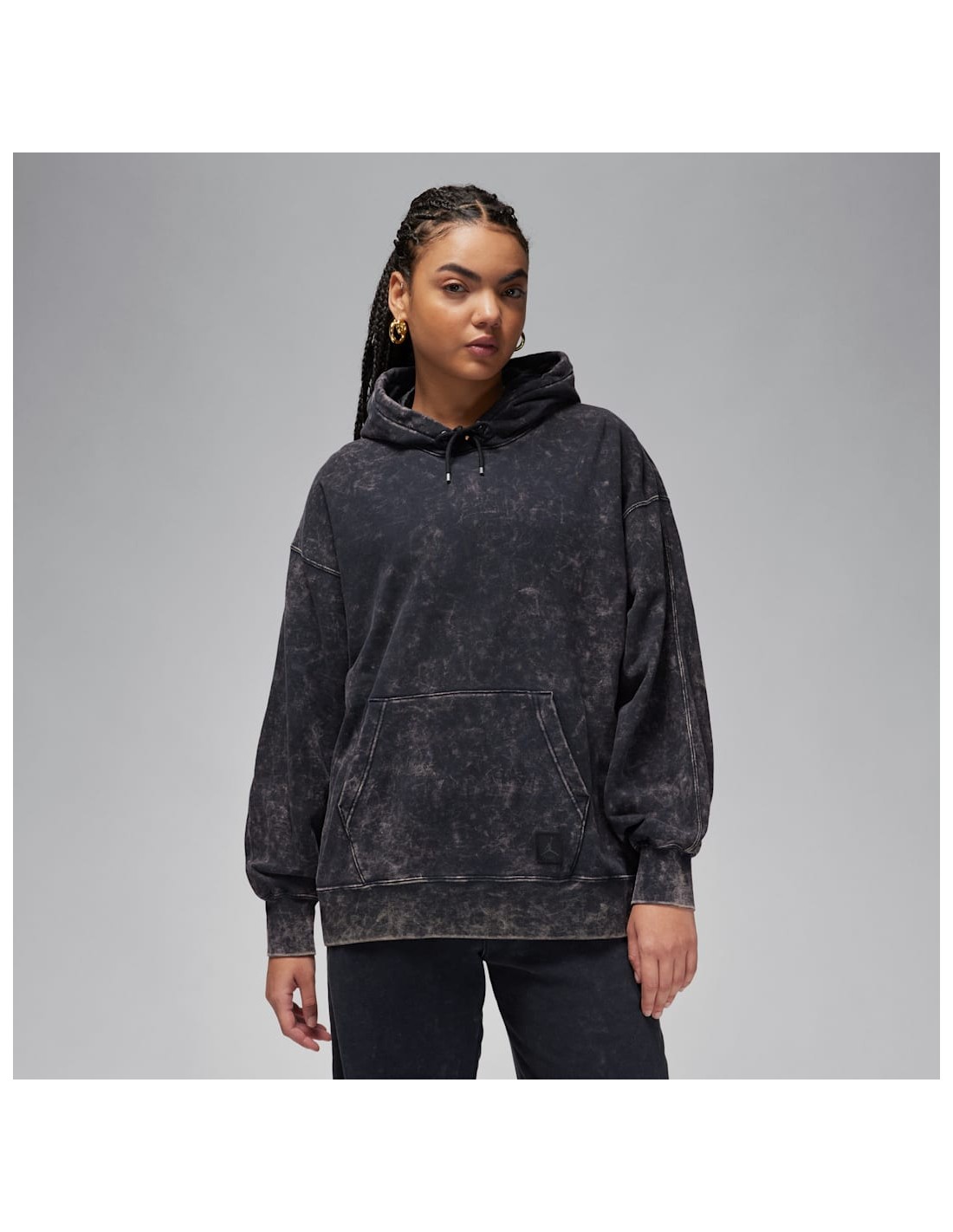 Jordan Flight Fleece Women's SatinLined Washed Hoodie Dune Red FN5738615 MBS