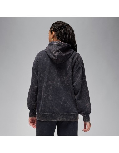 Jordan Flight Fleece Women's SatinLined Washed Hoodie Black FN5738010 MBS
