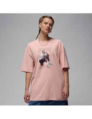 Jordan Women's Oversized Graphic TShirt Pink Glaze FN5703607 MBS