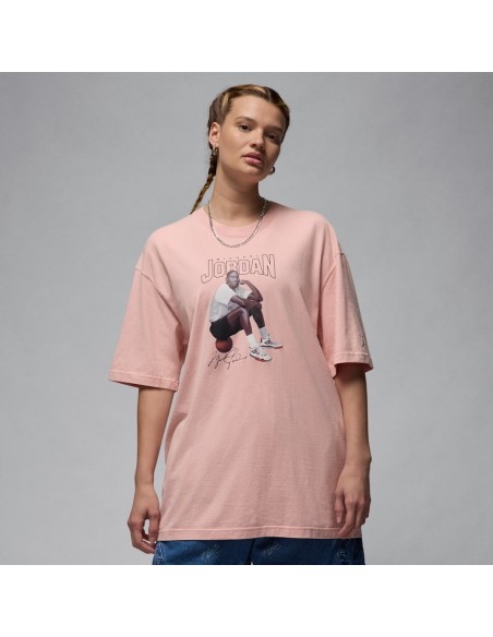 Jordan Women's Oversized Graphic TShirt Pink Glaze FN5703607 MBS