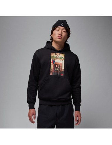 Air Jordan Jumpman Chimney Fleece Pullover Hoodie 'BlackGym Red' HQ5654010 MBS