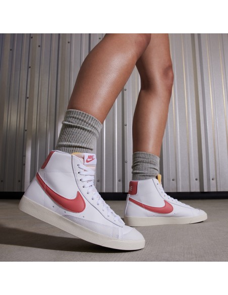 Nike Blazer Mid 77 White Adobe Red Stardust Sail Women's FZ3626100 MBS