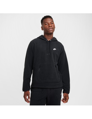 Nike Club Men's Winterized Pullover Hoodie BlackWhite FZ0660010 MBS