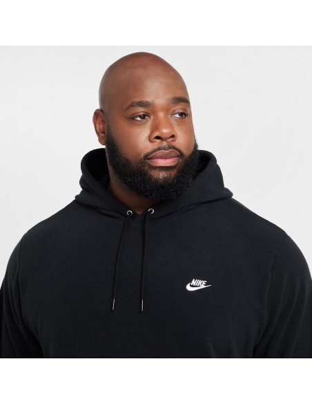 Nike Club Men's Winterized Pullover Hoodie BlackWhite FZ0660010 MBS