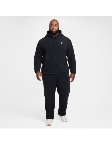 Nike Club Men's Winterized Pullover Hoodie BlackWhite FZ0660010 MBS
