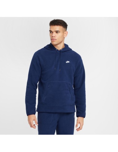 Nike Club Men's Winterized Pullover Hoodie Midnight NavyWhite FZ0660410 MBS