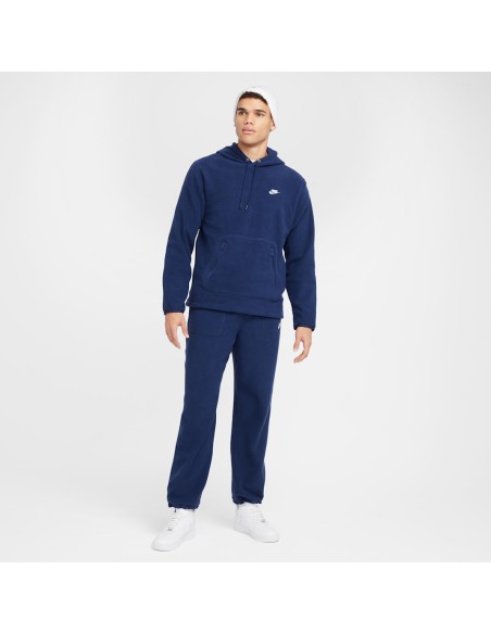 Nike Club Men's Winterized Pullover Hoodie Midnight NavyWhite FZ0660410 MBS