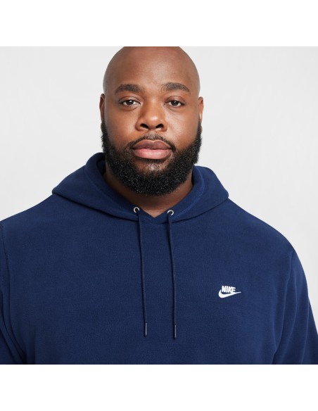 Nike Club Men's Winterized Pullover Hoodie Midnight NavyWhite FZ0660410 MBS
