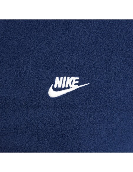 Nike Club Men's Winterized Pullover Hoodie Midnight NavyWhite FZ0660410 MBS