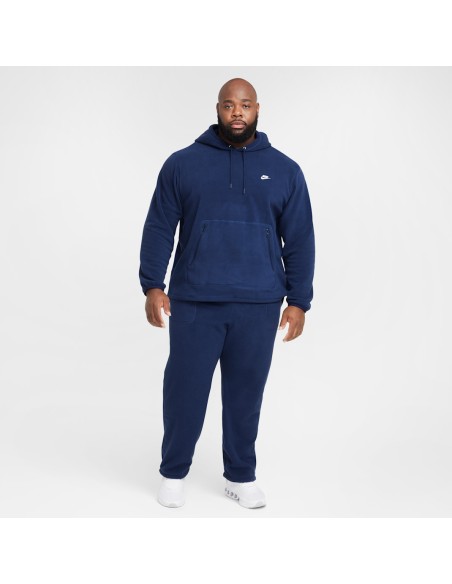 Nike Club Men's Winterized Pullover Hoodie Midnight NavyWhite FZ0660410 MBS