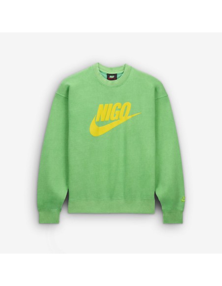 Nike x Nigo NRG Fleece Crew Sweatshirt Green FV5941310 MBS