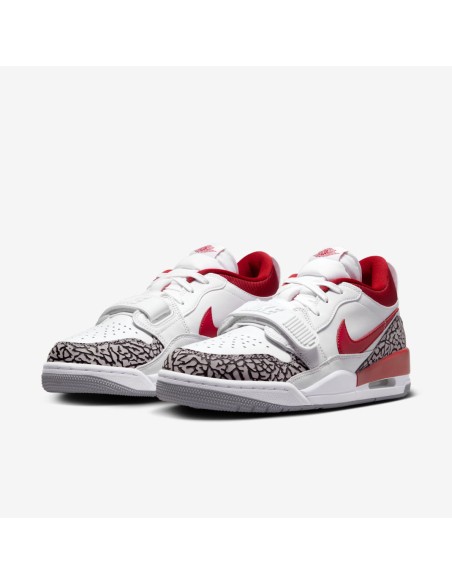 Jordan Legacy 312 Low White Cement Gym Red Women's FQ7827106 MBS