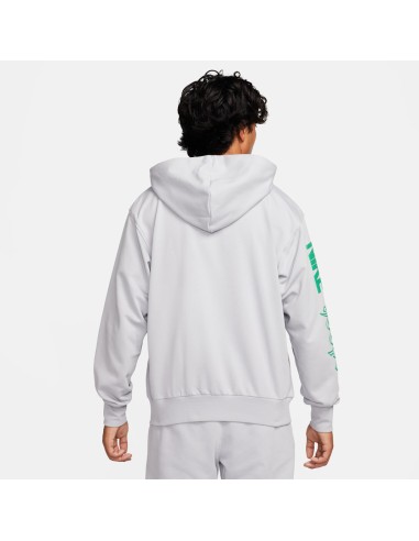 Nike Standard Issue Men's DriFIT Pullover Hoodie Wolf GreyStadium Green FN2702012 MBS