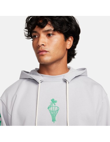 Nike Standard Issue Men's DriFIT Pullover Hoodie Wolf GreyStadium Green FN2702012 MBS