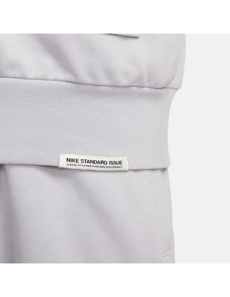 Nike Standard Issue Men's DriFIT Pullover Hoodie Wolf GreyStadium Green FN2702012 MBS