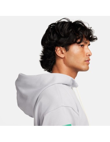 Nike Standard Issue Men's DriFIT Pullover Hoodie Wolf GreyStadium Green FN2702012 MBS