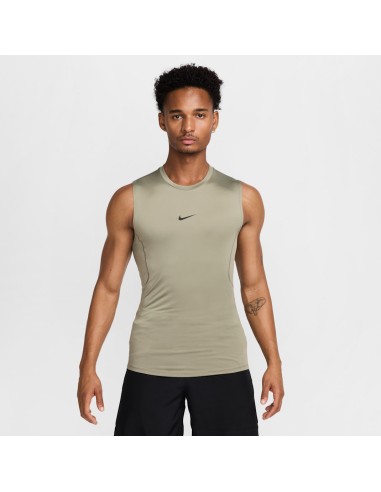 Nike Pro Men's DriFIT Tight Sleeveless Fitness Top Light ArmyBlack FB7914320 MBS