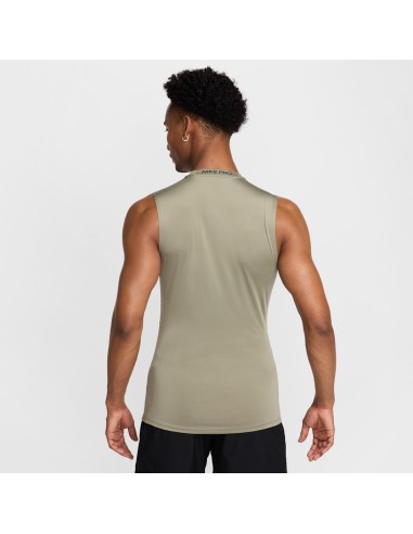Nike Pro Men's DriFIT Tight Sleeveless Fitness Top Light ArmyBlack FB7914320 MBS
