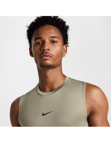 Nike Pro Men's DriFIT Tight Sleeveless Fitness Top Light ArmyBlack FB7914320 MBS
