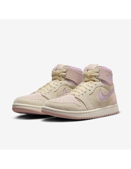 Jordan 1 High Zoom Air CMFT 2 Muslin Plum Chalk Women's DV1305100 MBS