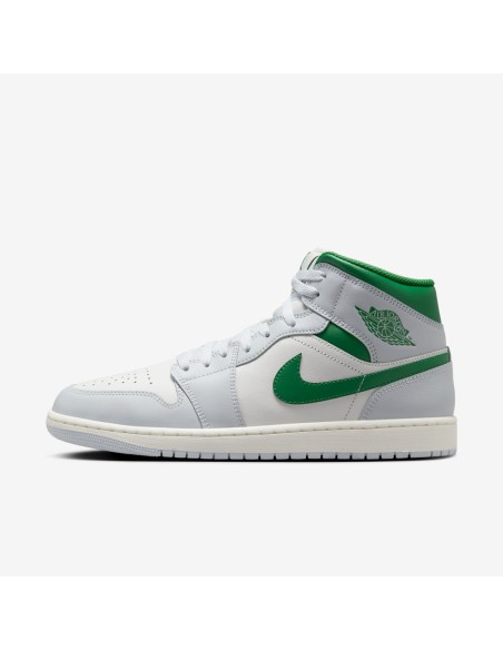 Jordan 1 Mid White Pure Platinum Pine Green DQ8426142 MBS