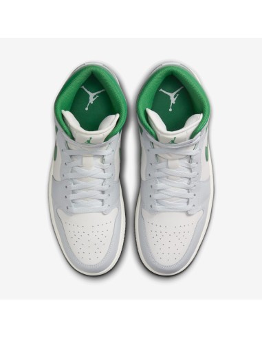 Jordan 1 Mid White Pure Platinum Pine Green DQ8426142 MBS