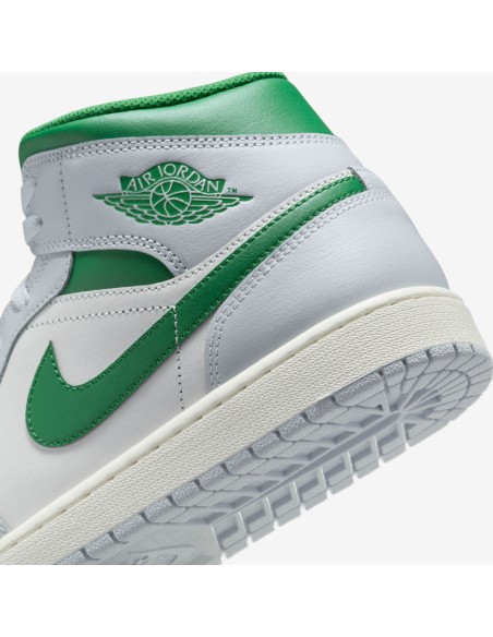 Jordan 1 Mid White Pure Platinum Pine Green DQ8426142 MBS