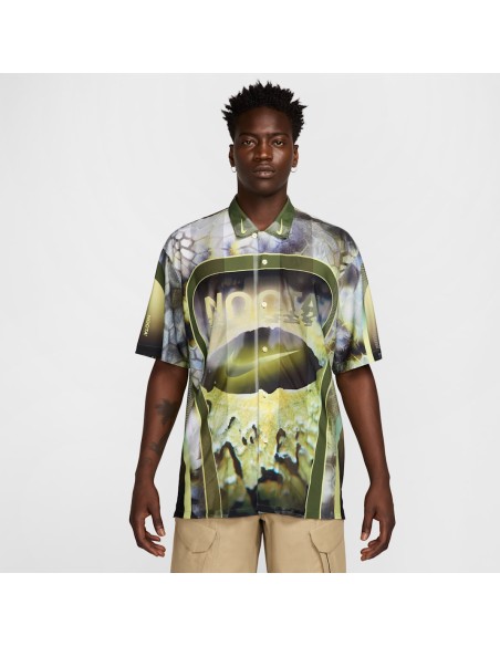 Nike x NOCTA Opal Tito Neeks Button Down PilgrimOil GreenBlack FV1939378 MBS