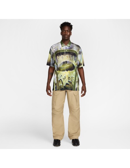 Nike x NOCTA Opal Tito Neeks Button Down PilgrimOil GreenBlack FV1939378 MBS