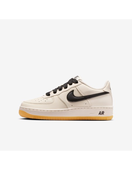 Nike Air Force 1 Low LV8 Soft Pearl Gum Black GS HQ1911002 MBS