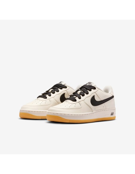 Nike Air Force 1 Low LV8 Soft Pearl Gum Black GS HQ1911002 MBS