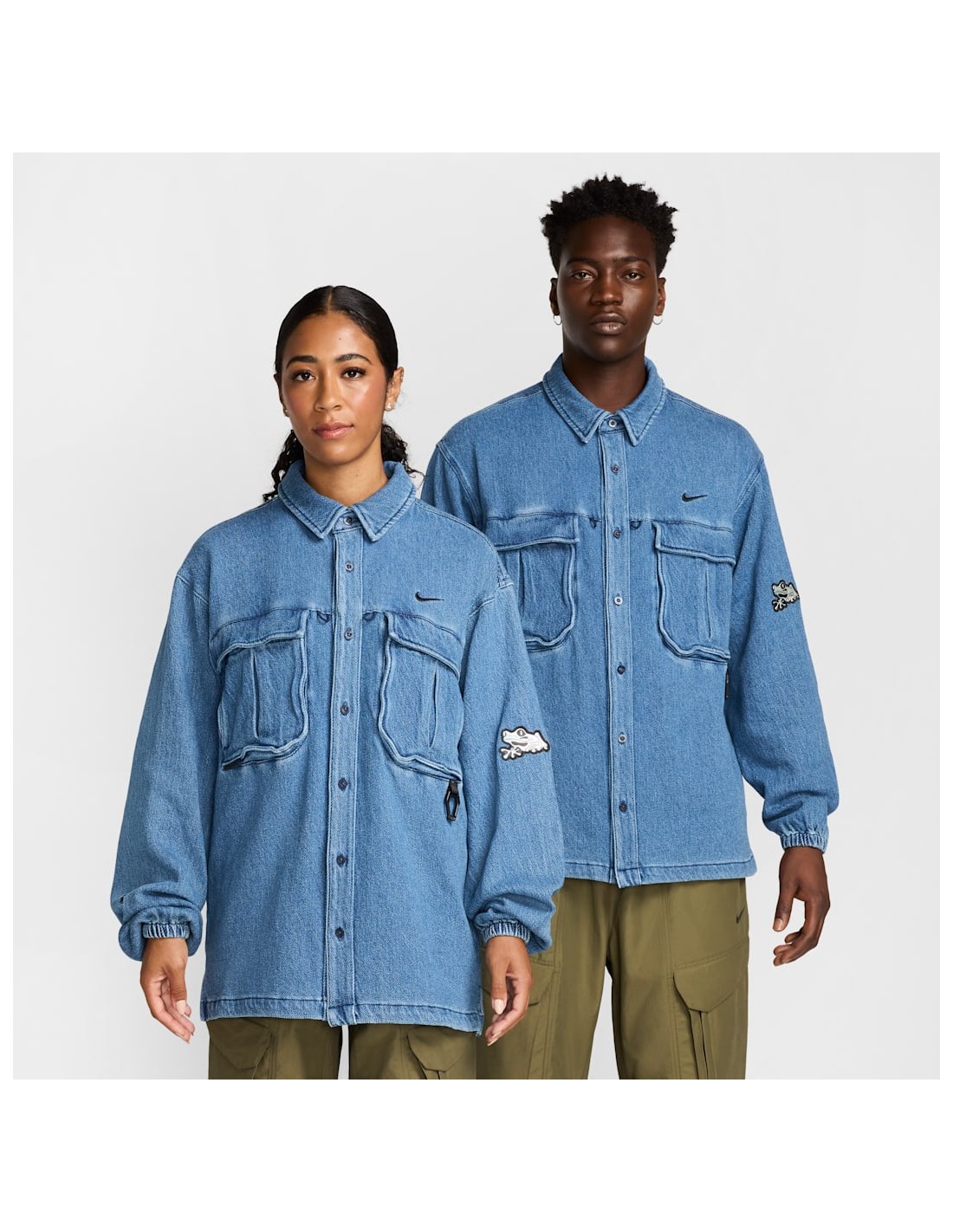 Nike x NOCTA Opal Lily Pad Denim Shirt Blue Denim FZ326