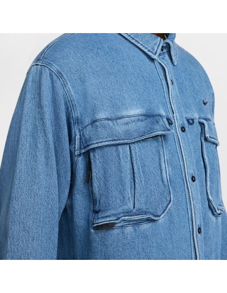 Nike x NOCTA Opal Lily Pad Denim Shirt Blue Denim FZ3260486 MBS
