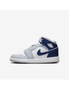 Jordan 1 Mid Wolf Grey Midnight Navy GS DQ8423104 MBS