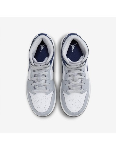 Jordan 1 Mid Wolf Grey Midnight Navy GS DQ8423104 MBS