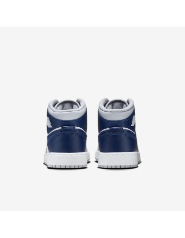 Jordan 1 Mid Wolf Grey Midnight Navy GS DQ8423104 MBS